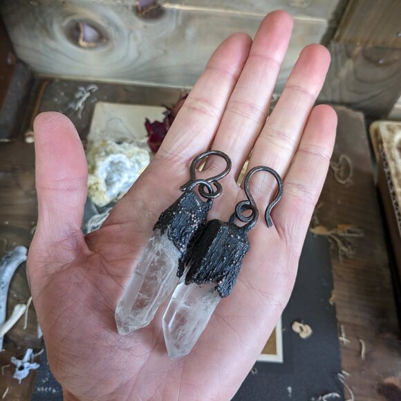 Quartz Electroformed Ear Weights - Picture 4 of 7